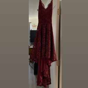 Used Windsor burgundy/purple wine tail dress